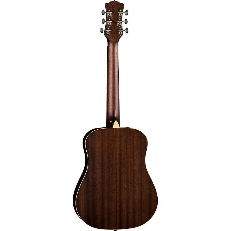 Luna Guitars Safari Artist Vintage Travel Acoustic Guitar Distressed Vintage Brownburst