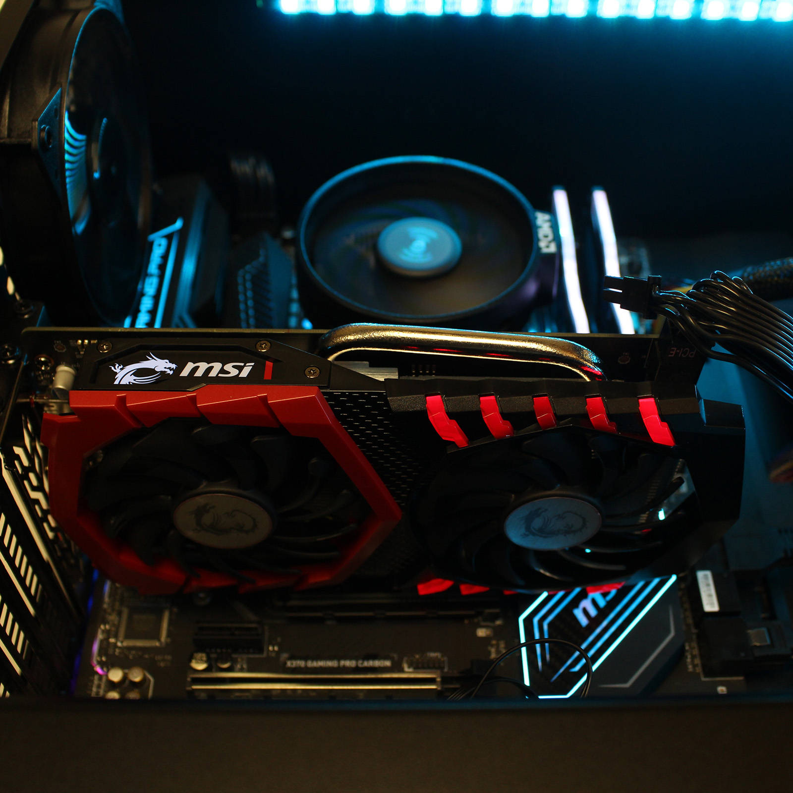 Custom PRC RGB CM Ryzen Gaming PC AMD Ryzen 5 3600 3.6GHz 6-Core 16GB DDR4 256GB m.2 SSD 1TB HD GeForce RTX 2060 Super 8GB GDDR6 1300 Mbps 802.11ac WiFi LG External DVDRW Windows 10 Pro