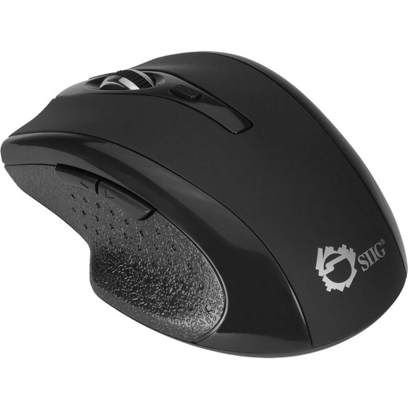 Siig JK-WR0A12-S2 , Wireless Optical Mouse , 6 Buttons , 2.4 GHz, Black
