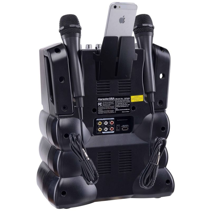 Karaoke USA Complete Bluetooth Karaoke System with LED Sync Lights (GF846)