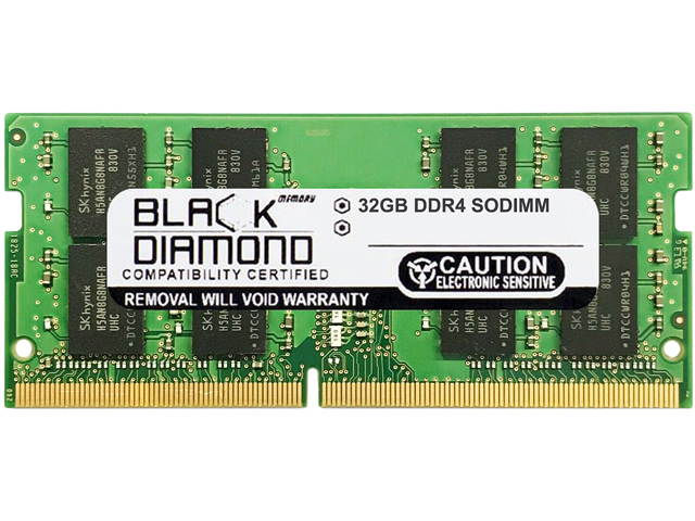 Black Diamond Memory 8GB 260-Pin DDR4 SO-DIMM DDR4 2933 (PC4 23400) Laptop Memory Model BD8G2933MQN22