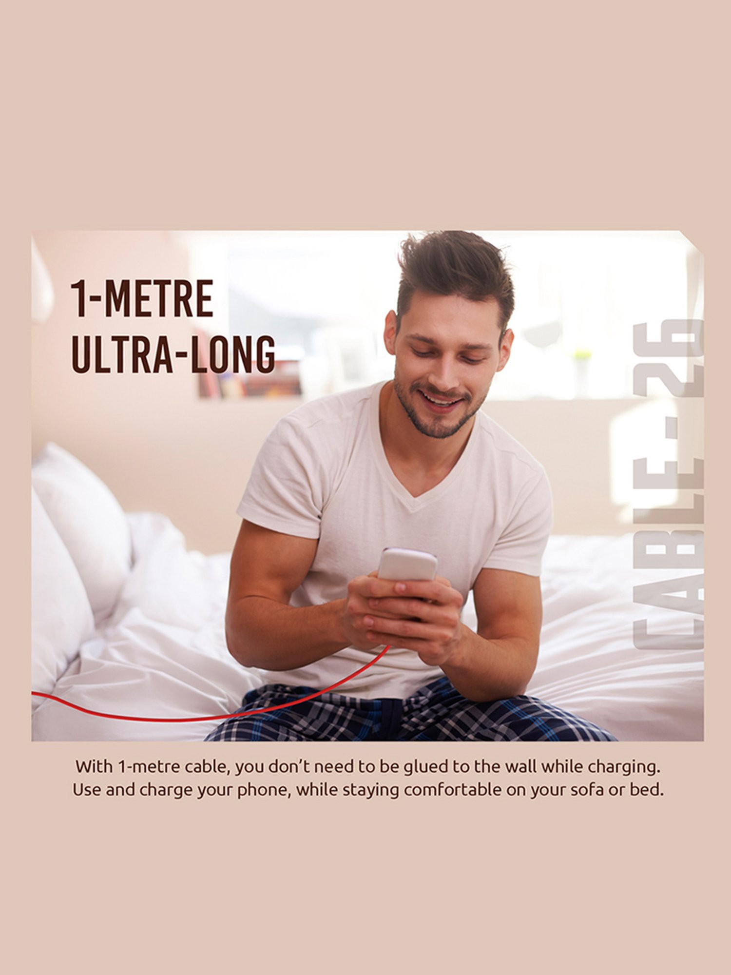 Onelife Cable 26 C -Type 8A 80W (Red)