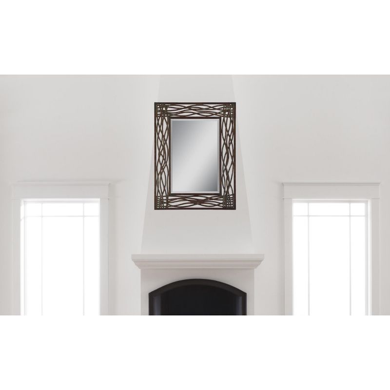 Rectangle Dorigrass Metal Decorative Wall Mirror Brown - Uttermost