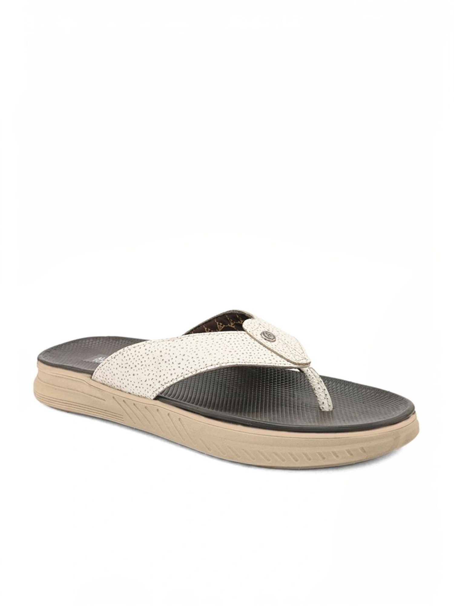 Alberto Torresi Men's White Thong Sandals