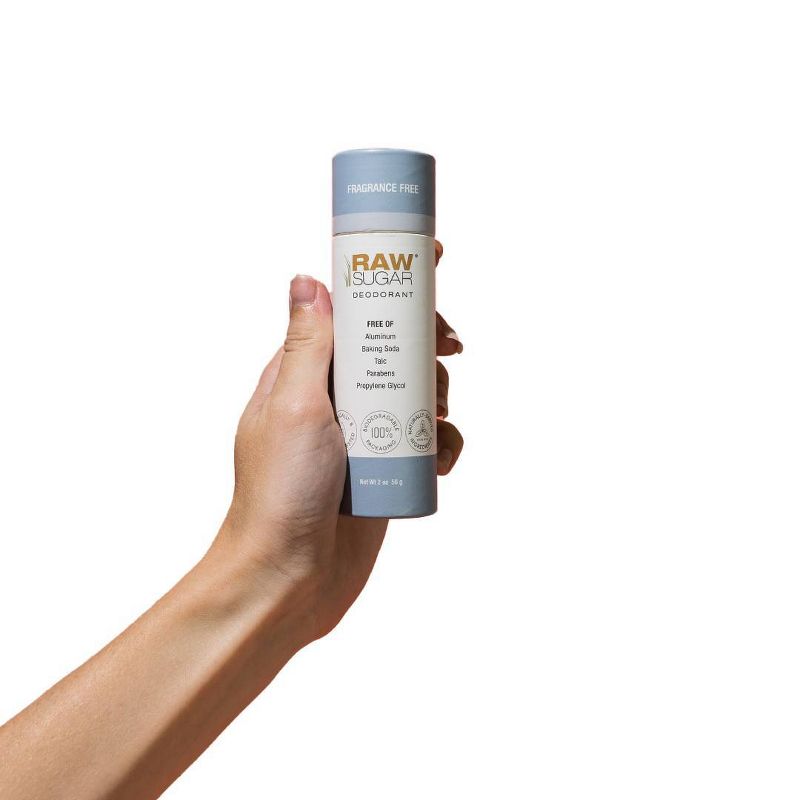 Raw Sugar Deodorant Fragrance Free - 2 oz