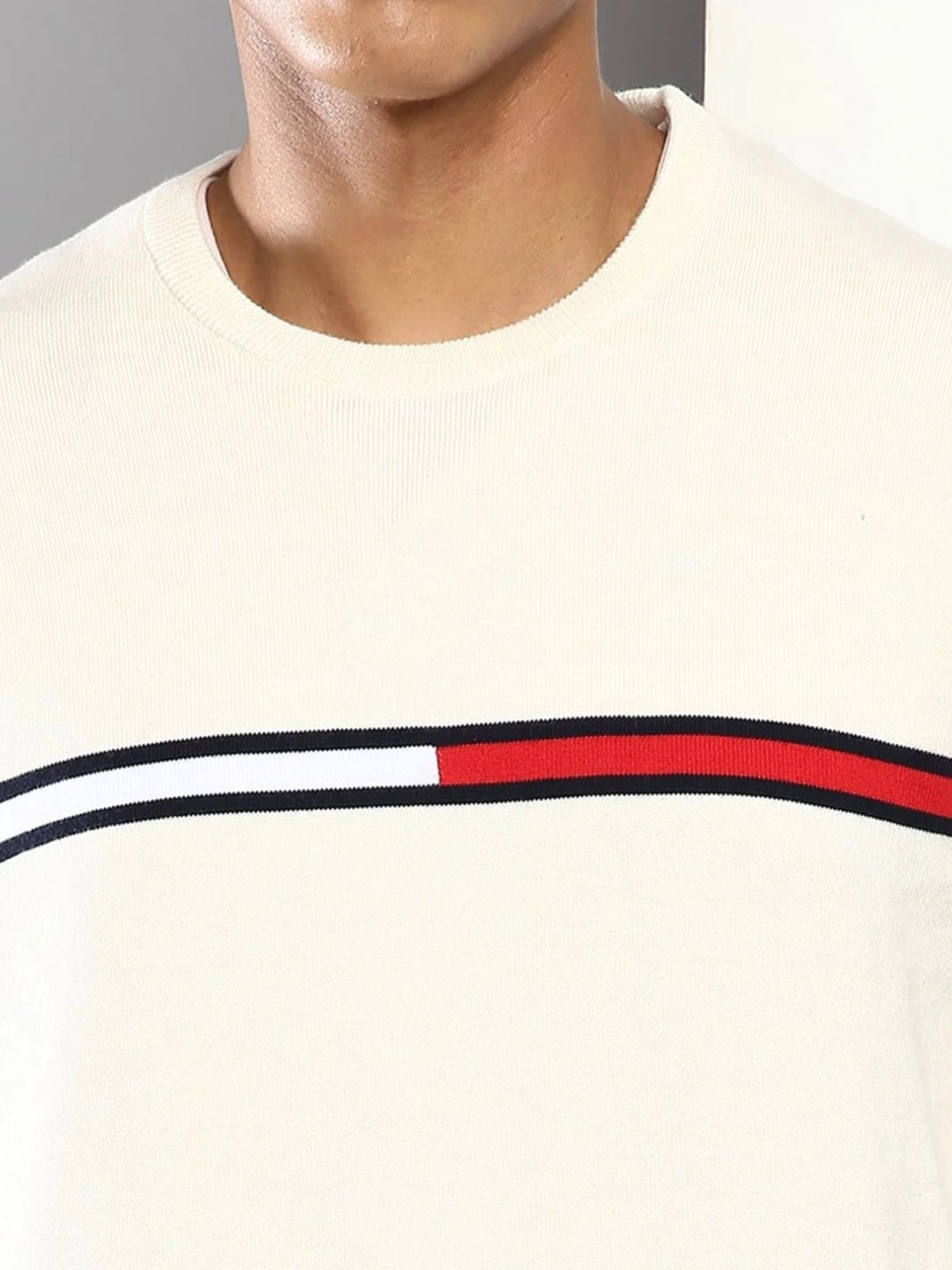 Duke Wine Self Striped Sweater