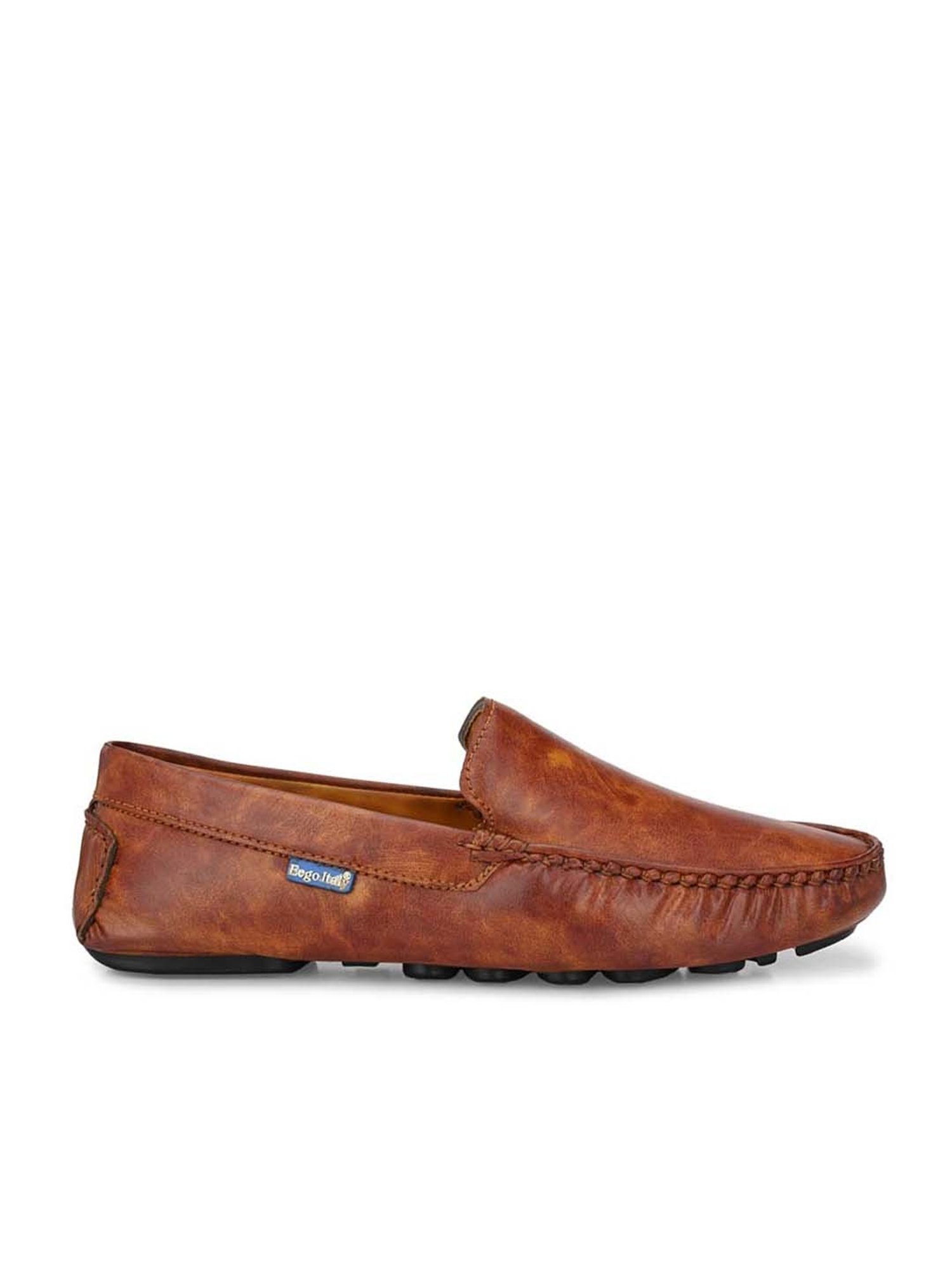 Eego Italy Men's Tan Casual Loafers