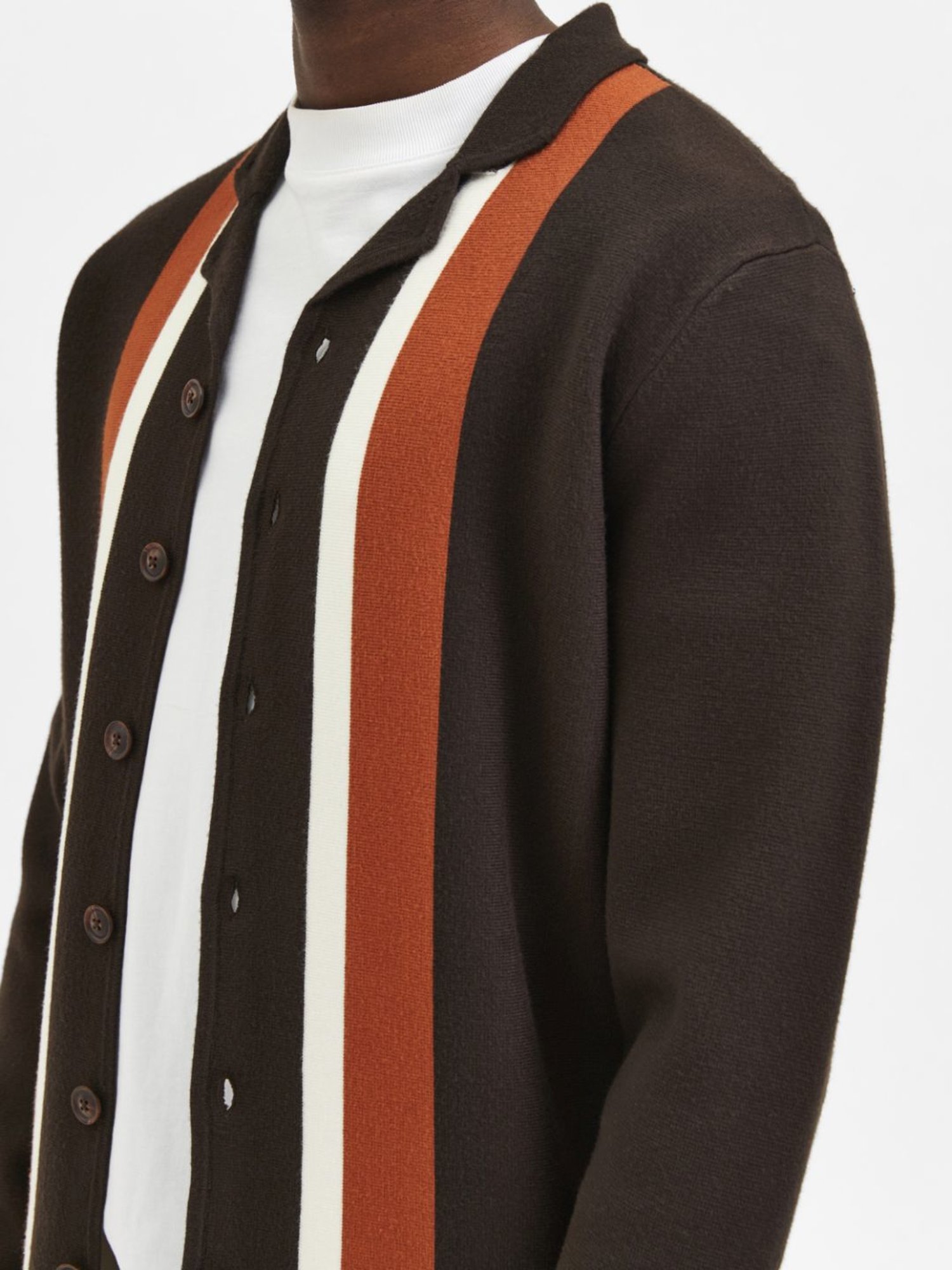 SELECTED HOMME Delicioso Regular Fit Striped Cardigans