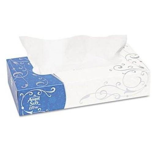 Georgia Pacific 48560 Angel Soft ps Ultra Premium Facial Tissue, White, 7.4" x 8.8",125/Box, 30/Carton