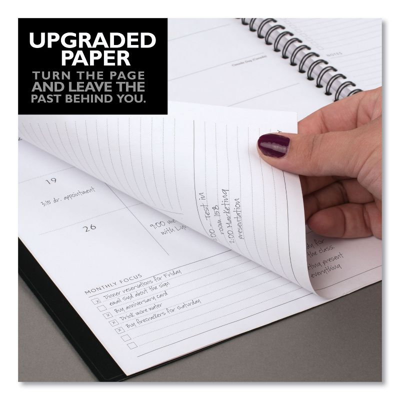 AT-A-GLANCE Elevation Academic Weekly/Monthly Planner, 11 x 8.5, Black, 2020-2021 75959P05