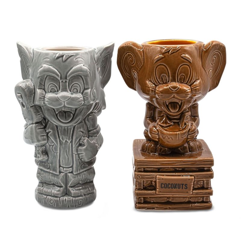 Beeline Creative Geeki Tikis Tom and Jerry Ceramic Mugs | Set of 2