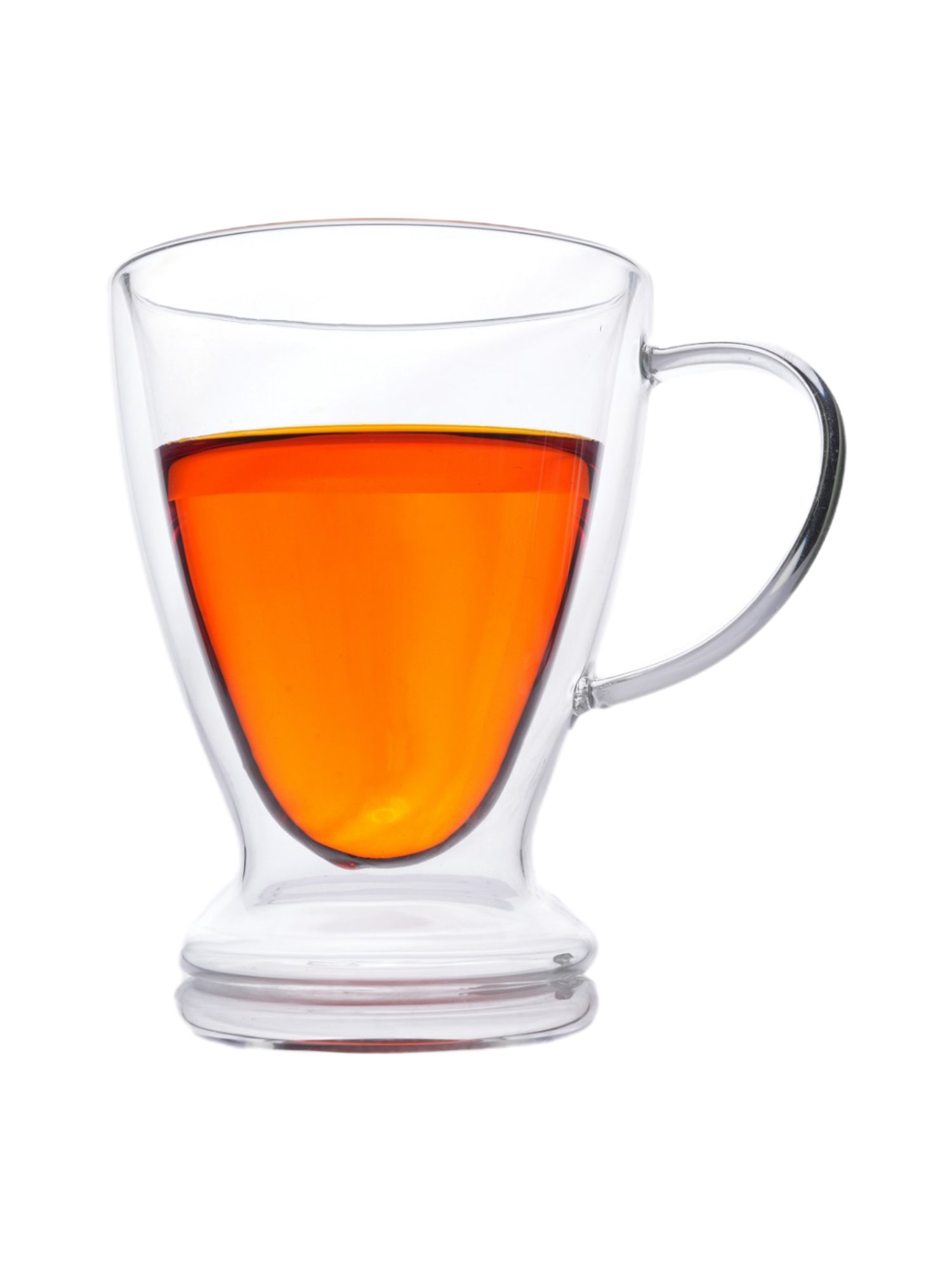 Femora Transparent Borosilicate Double Wall Coffee Cup (320ml)