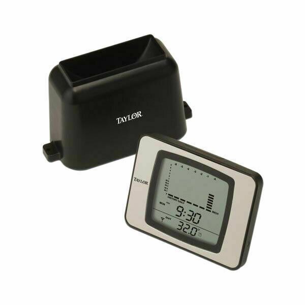 Taylor 2755 Digital Wireless Rain Gauge  Thermometer