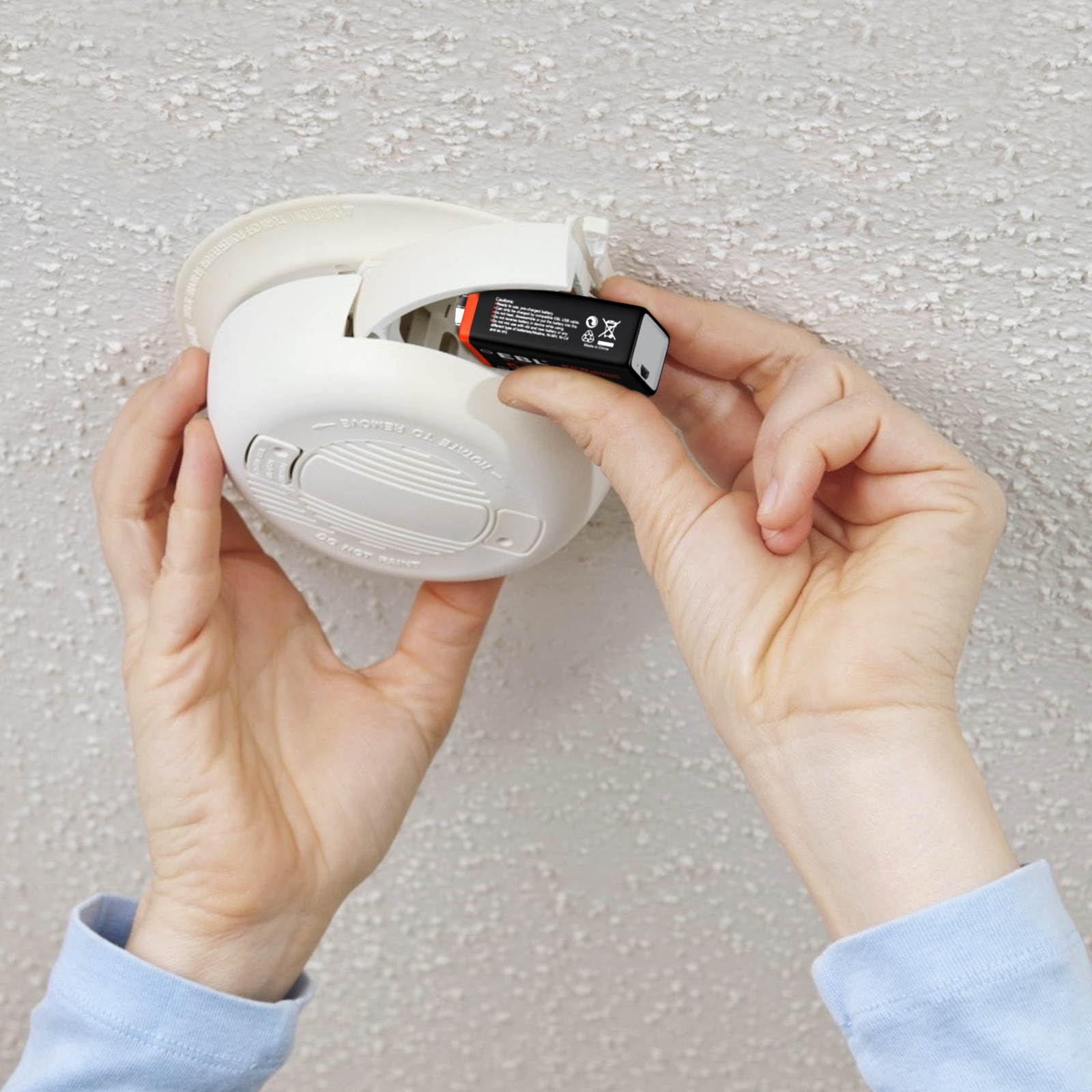 8 Pack EBL USB  5400mWh 9V Rechargeable Lithium Battery,Durable LI-ion Batteries with Micro Charging Cable, Quick Charge in 2 Hours