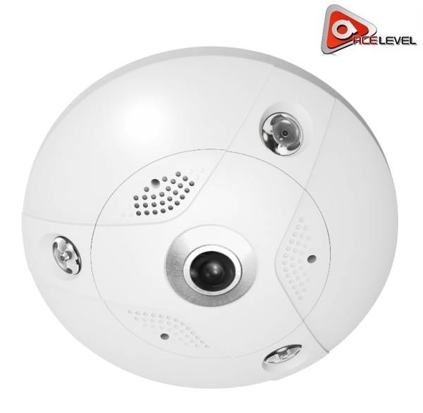 LTS Platinum 6MP Fisheye IP Camera: Indoor, 360&deg; View Angle, IR up to 33ft, 1.27mm Fixed Lens, Built-In Card Slot, 3D DNR, DWDR - CMIP7562F