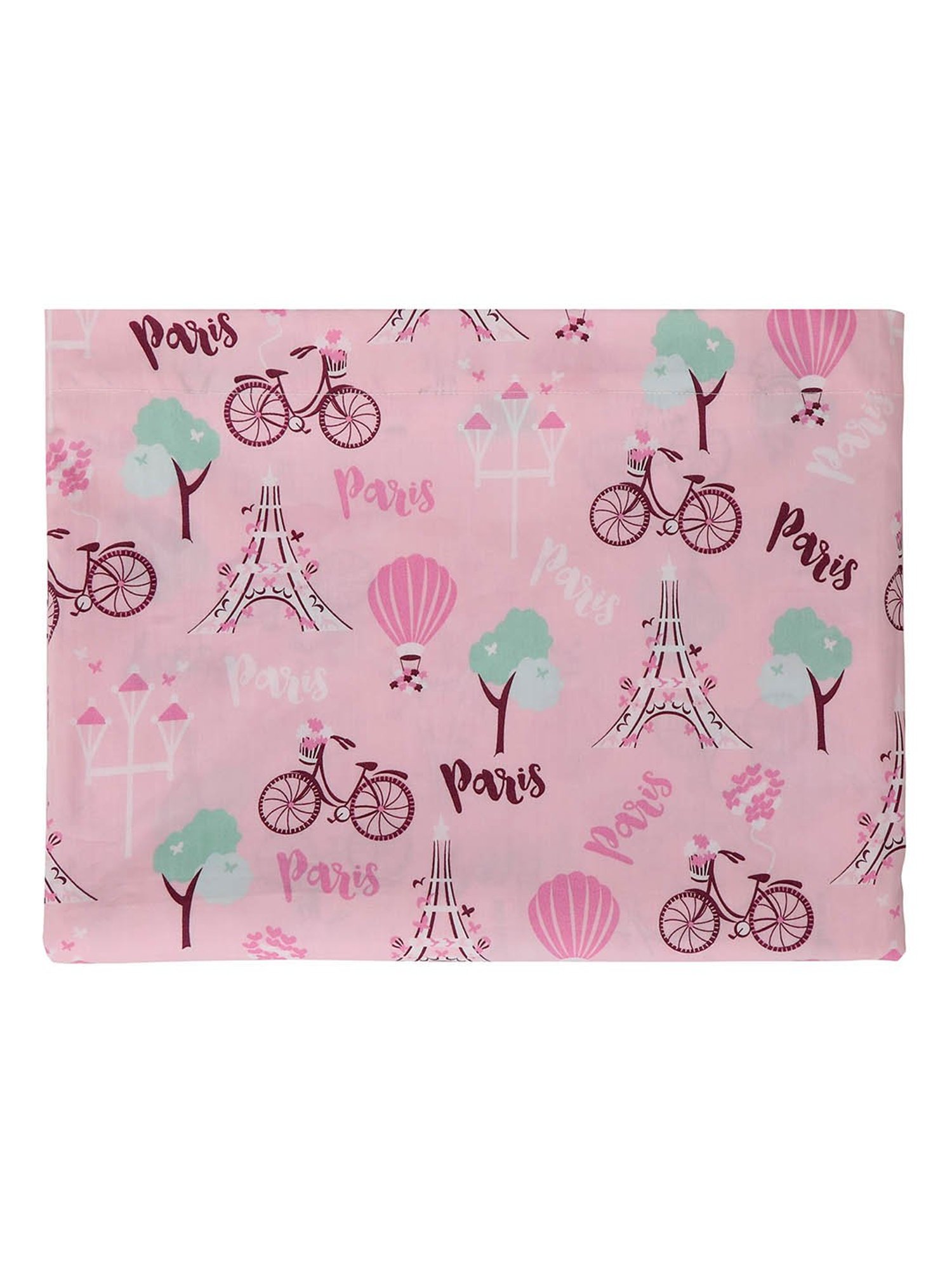 Nigh Nigh Paris Pink Cotton 300 TC Kids Bed Linen Set