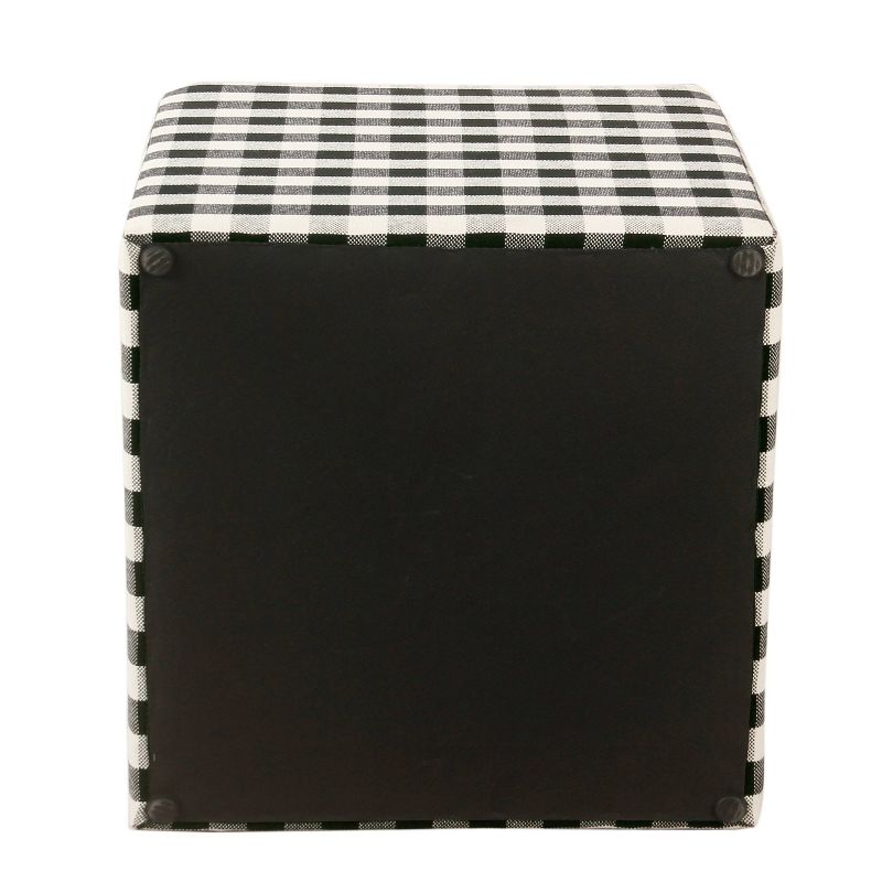 Small Square Ottoman Black - HomePop