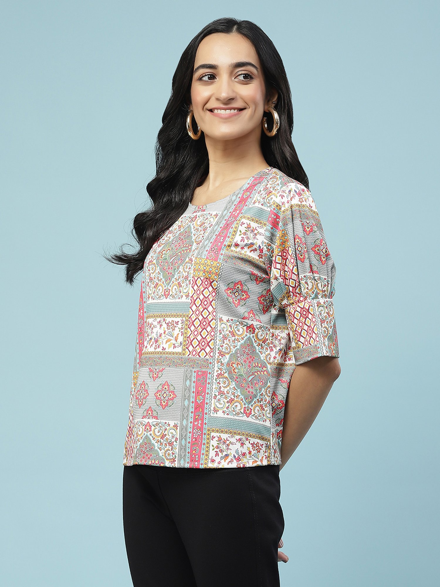 aarke Ritu Kumar Multicolor Printed Top