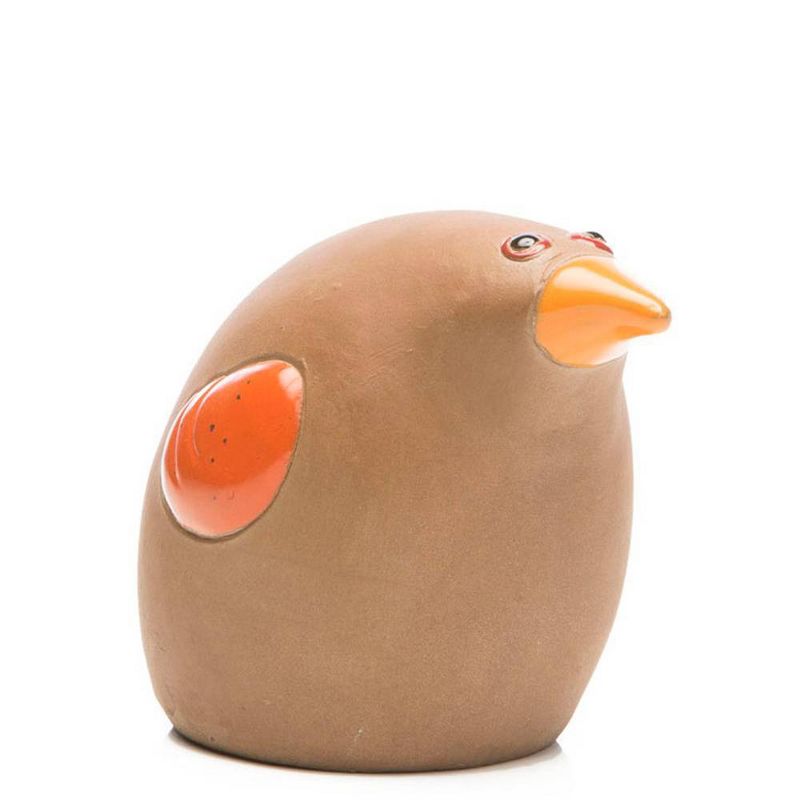 5" Handmade Glazed Ceramic Toucan Statue - Alfresco Home LLC