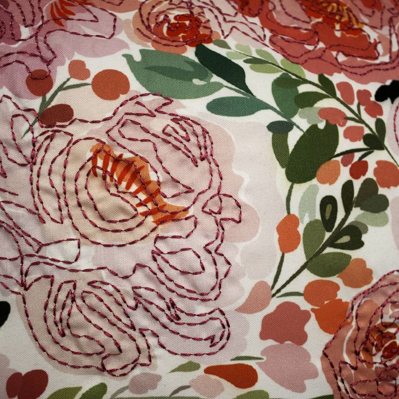 20" x 20" Pretty Peonies Floral Decorative Patio Throw Pillow - Edie@Home