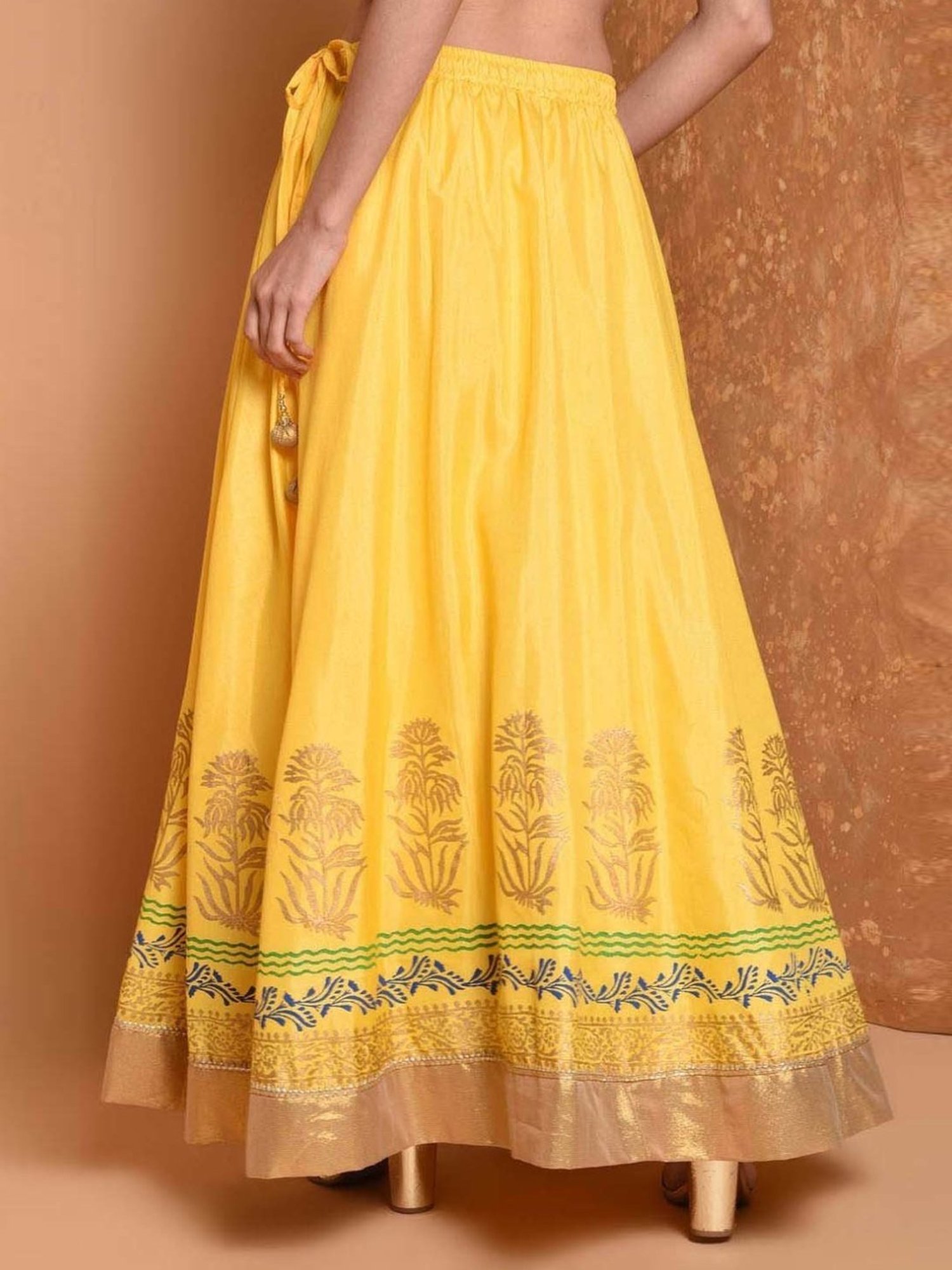 Belle Fille White Floral Print Skirt