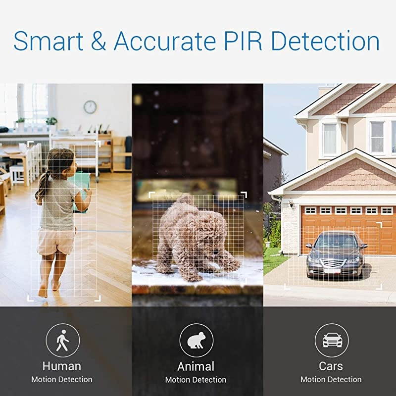 S300 8CH H.265+ Security Camera System 5MP Lite DVR with 1TB Hard Drive, 4&times;1080P PIR CCTV Camera for Outdoor Indoor Use, White Light Alarm, Email Alert with Snapshots, IP67 Weatherproof