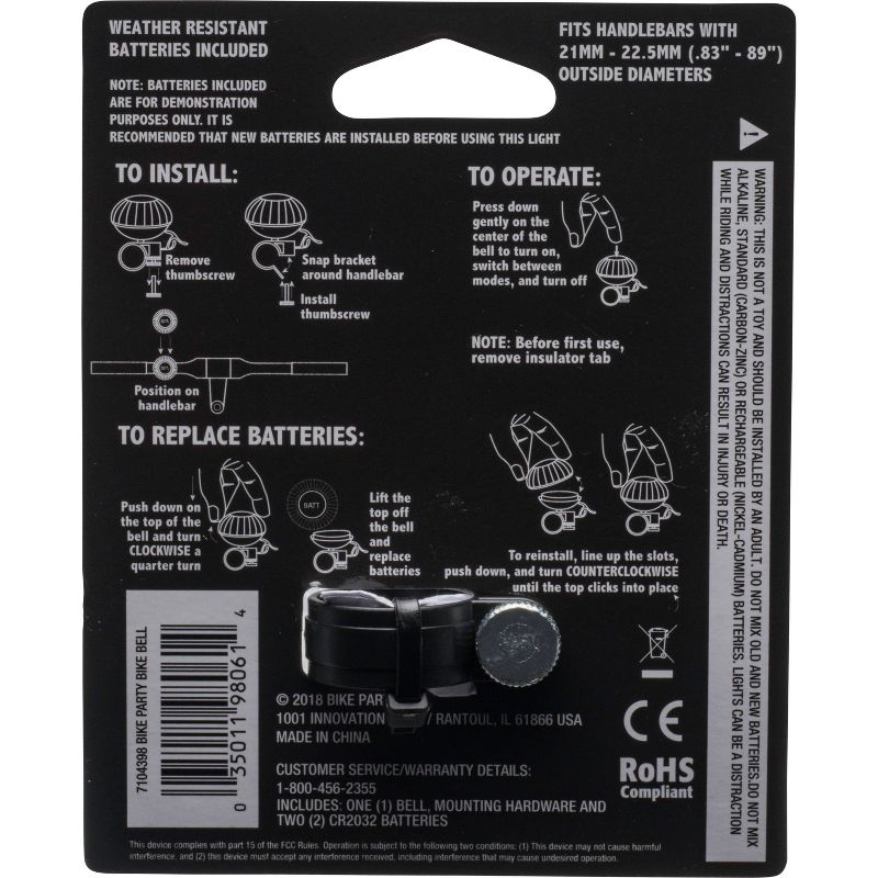 Bike Party LED Disco Bike Bell