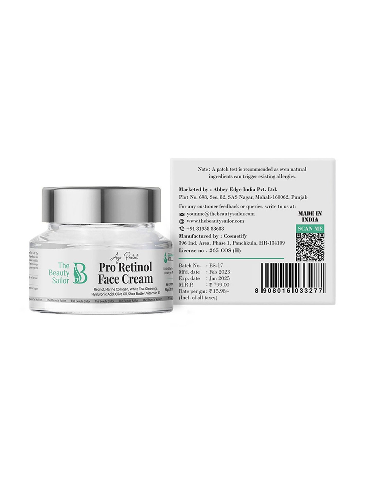 The Beauty Sailor Pro Retinol Face Cream - 50 gm