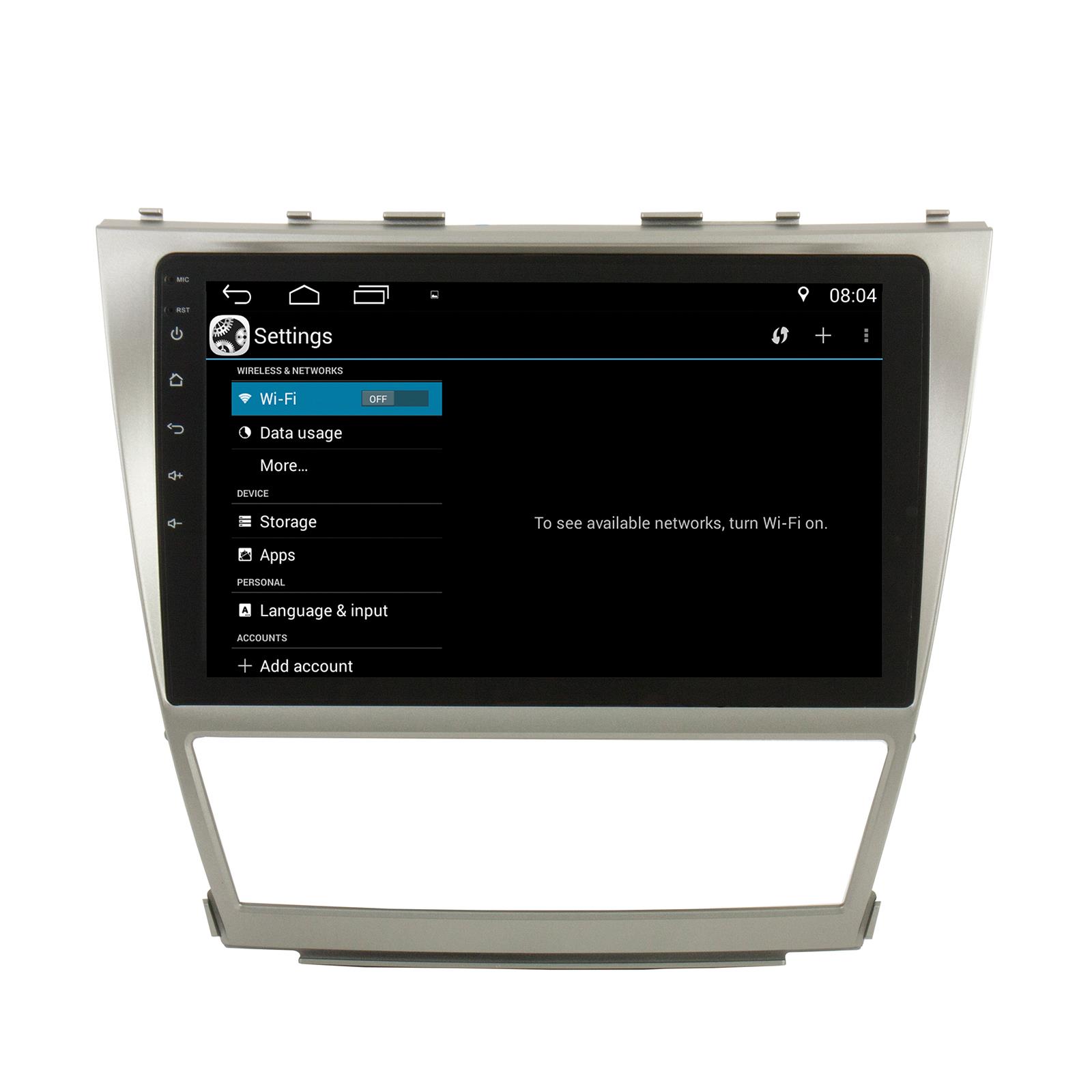 Otto Navi In Dash Navigation System 10" Android GPS Navigation Multimedia Radio w/ Bluetooth for 2007-2011 Toyota Camry OE Fitment (Plug-N-Play)