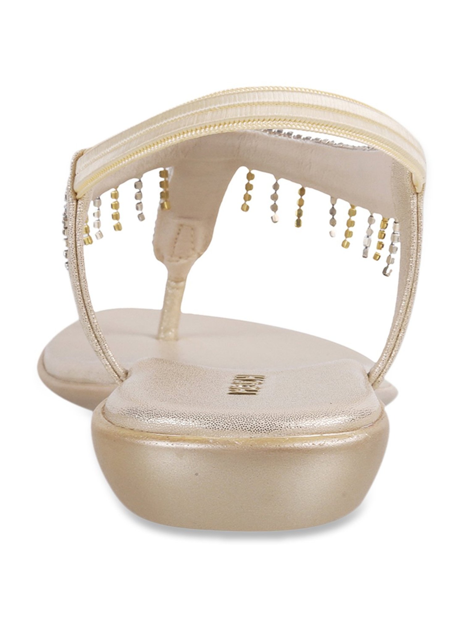 Mochi Women's Multicolor T-Strap Sandals