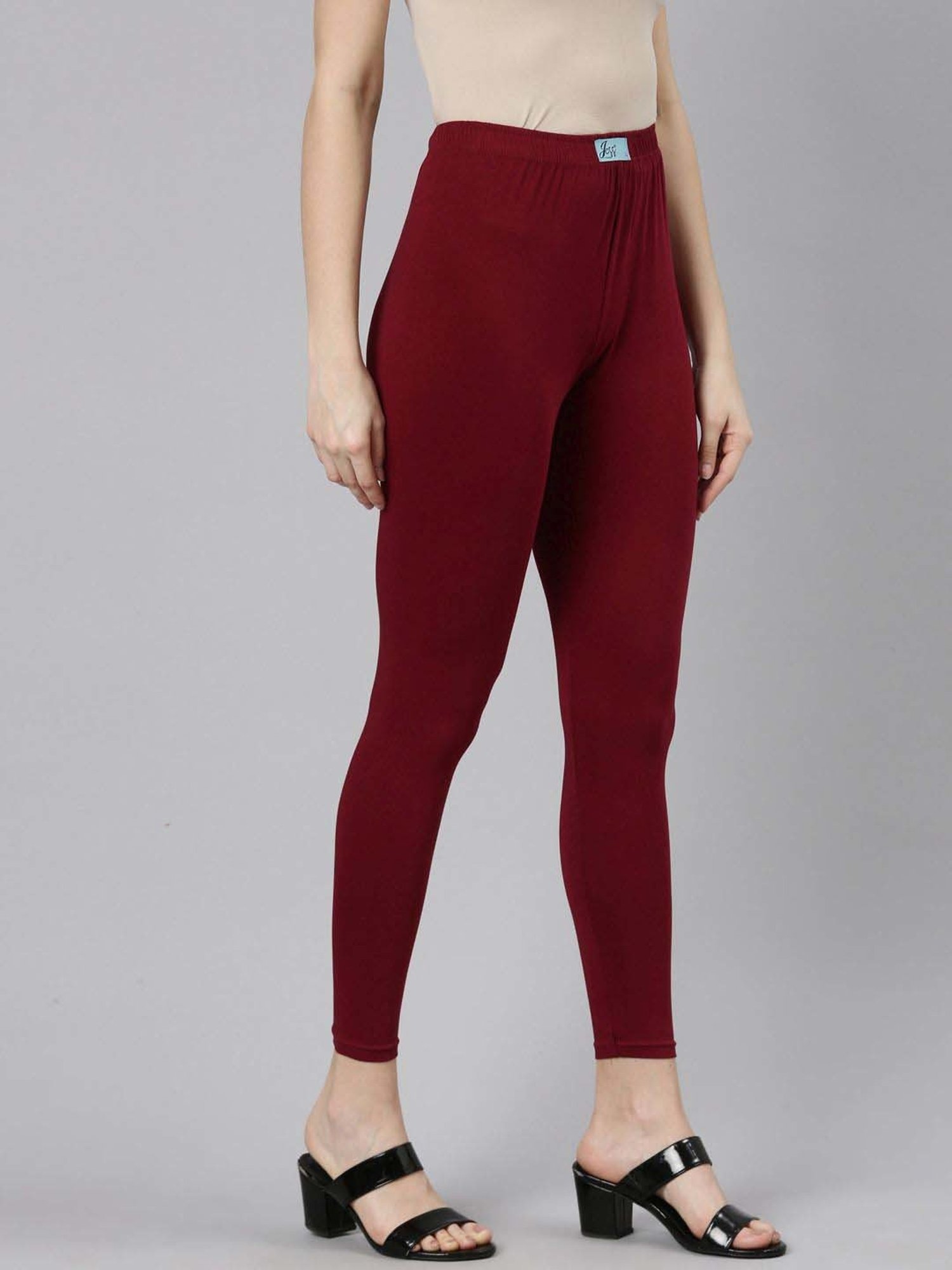 JCSS Maroon Cotton Leggings