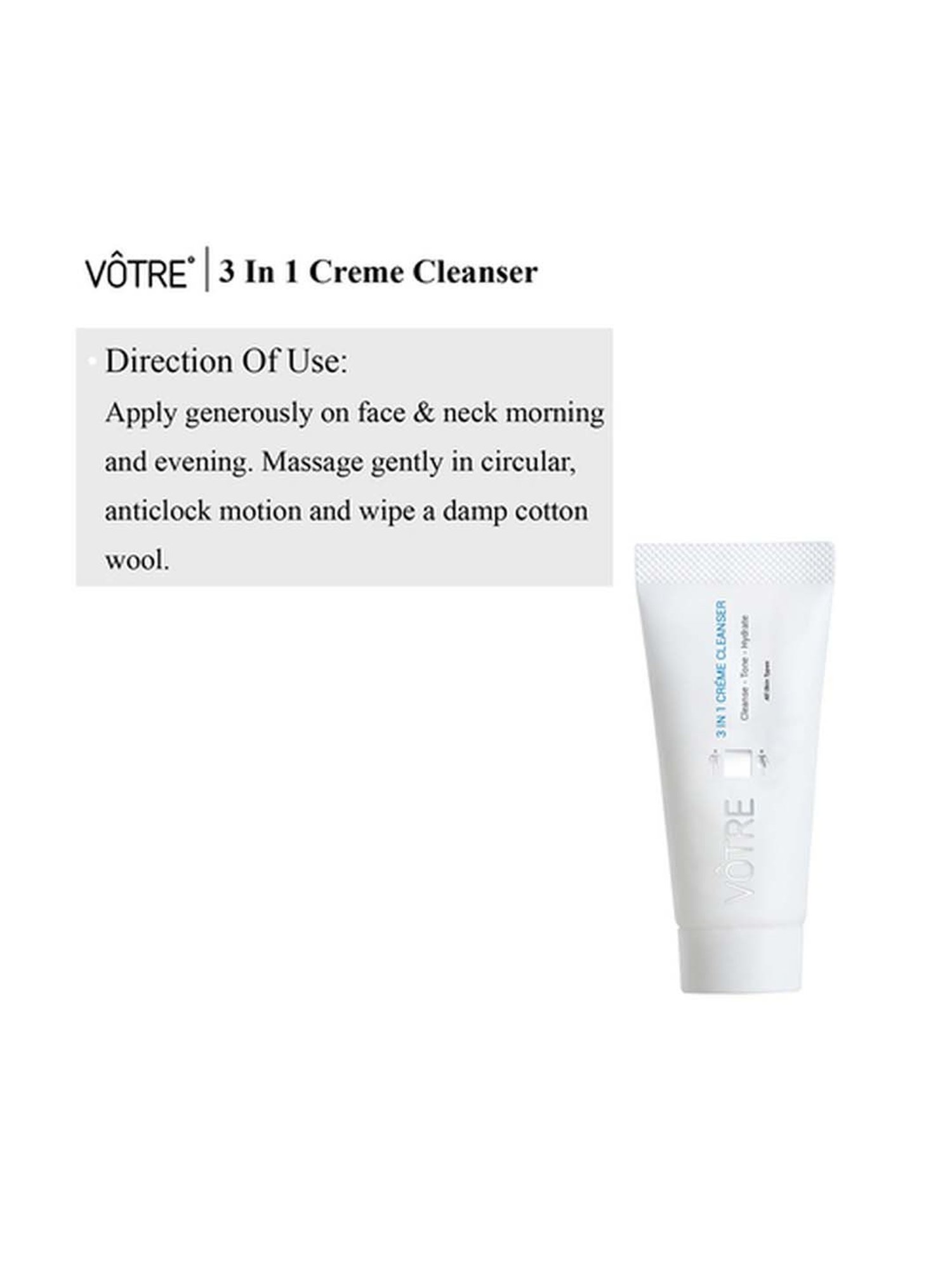 Votre 3 In 1 Crme Cleansor - 30 gm