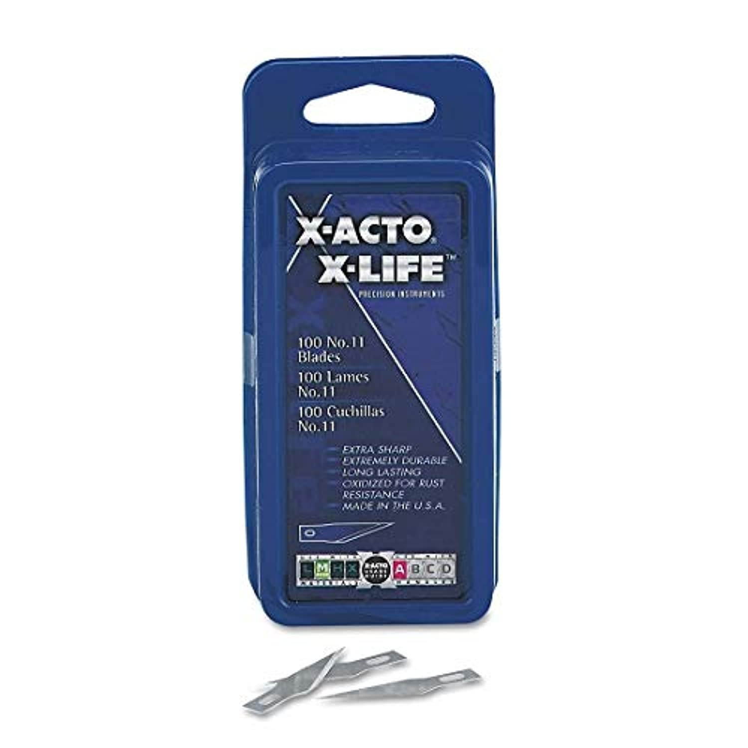 x-acto : #11 bulk pack blades for x-acto s, 100 per box -:- sold as 2 packs of - 100 - / - total of 200 each