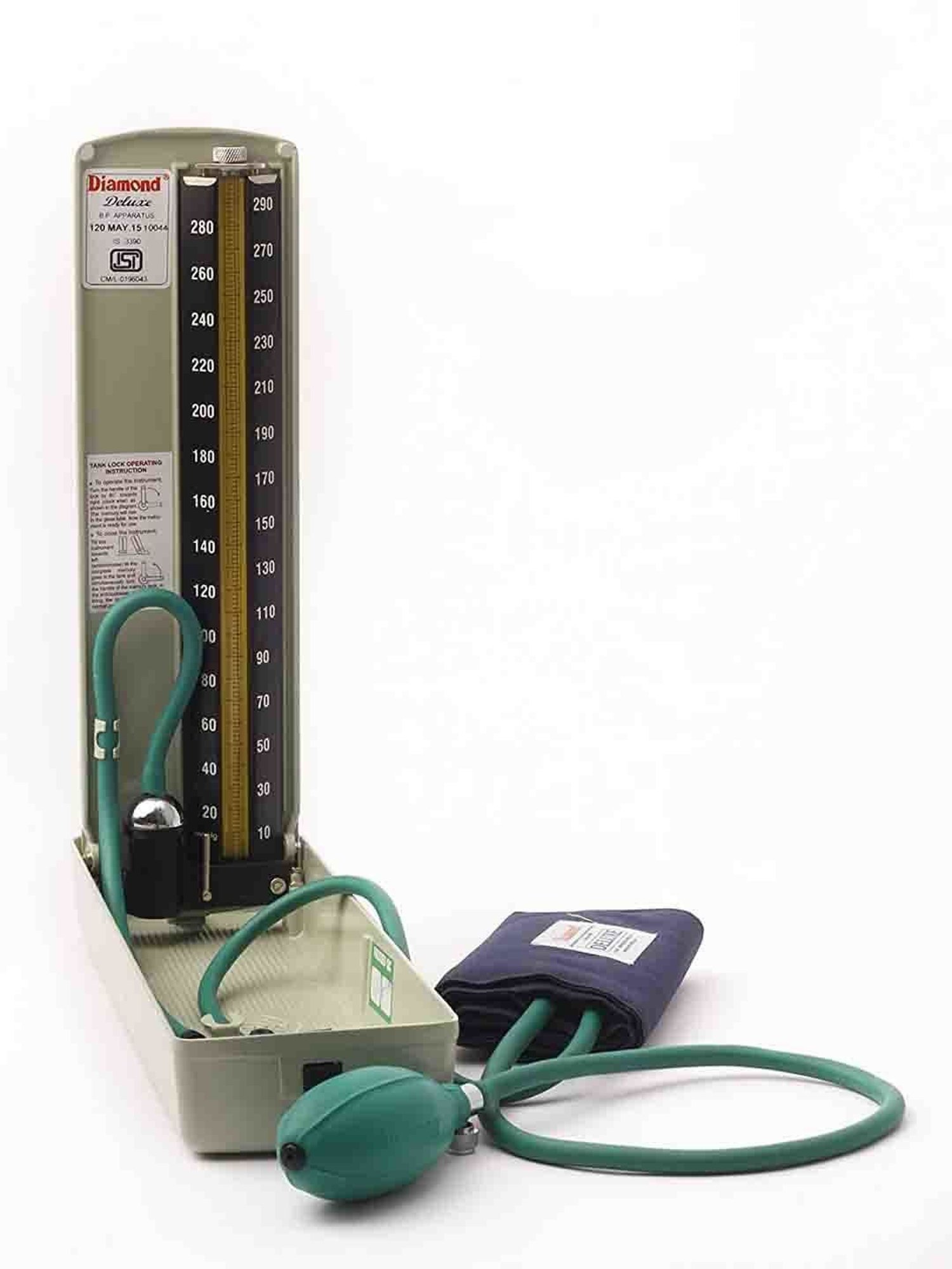 Diamond Mercurial Blood Pressure Apparatus, Deluxe (Grey)