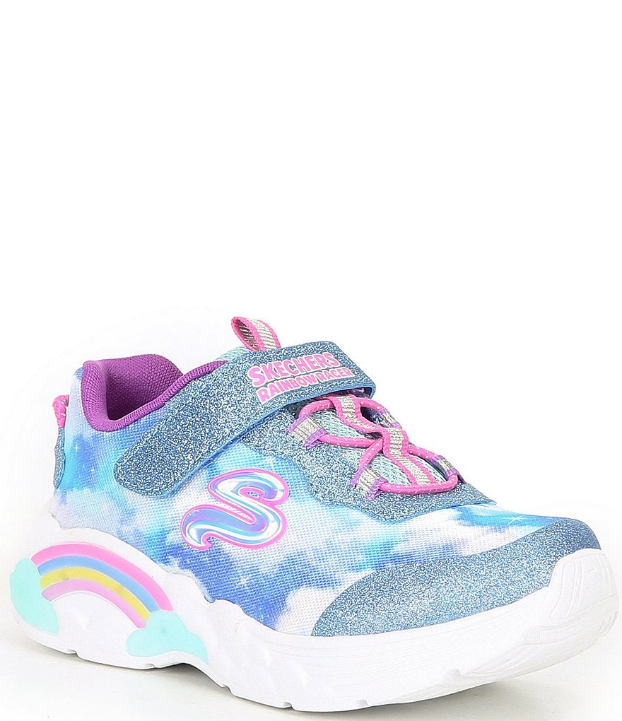 Skechers Girls' Rainbow Racer Lighted Sneakers (Infant)