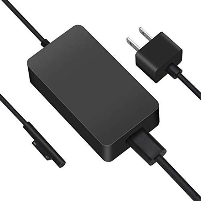 Surface Pro 6 & 5 & 4 & 3 Power Adapter Charger, 102W for Microsoft Surface Laptop 15 & 13-inch Book A1798 1798 with 5V 2A USB Port