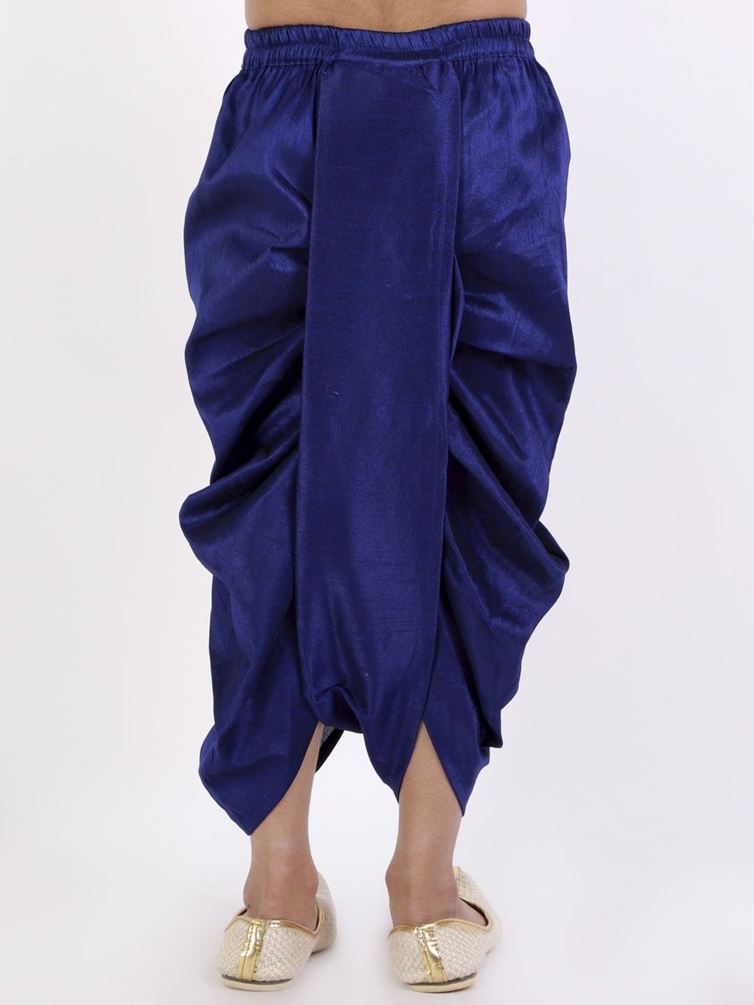 VASTRAMAY Kids Royal Blue Regular Fit Dhoti