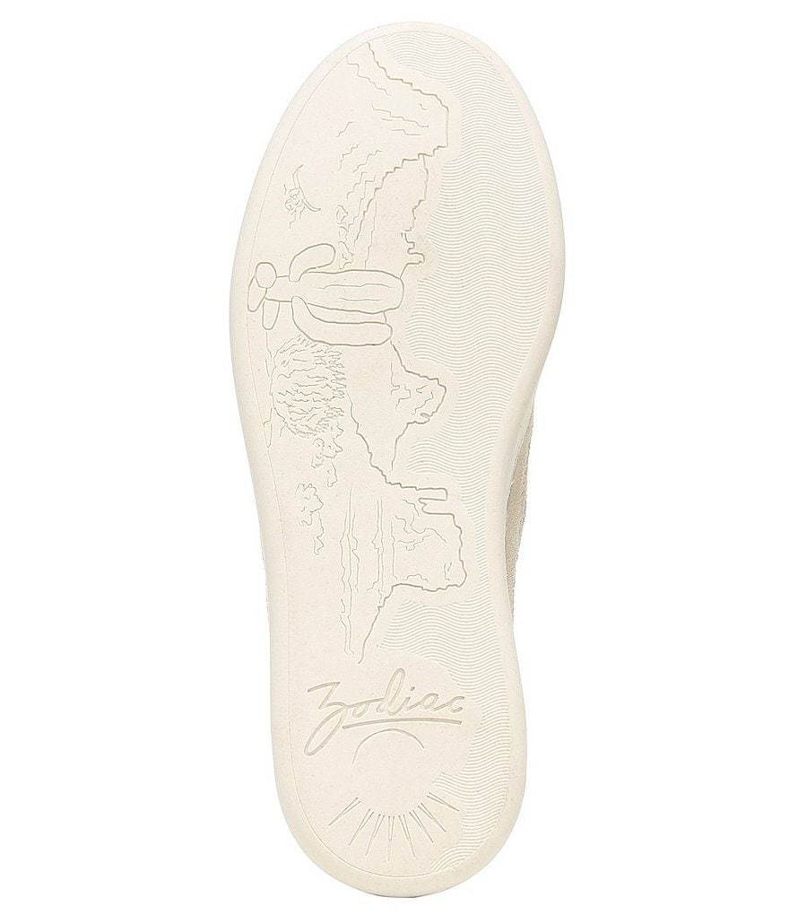 Zodiac Cheezburger Striped Fabric Lace-Up Sneakers