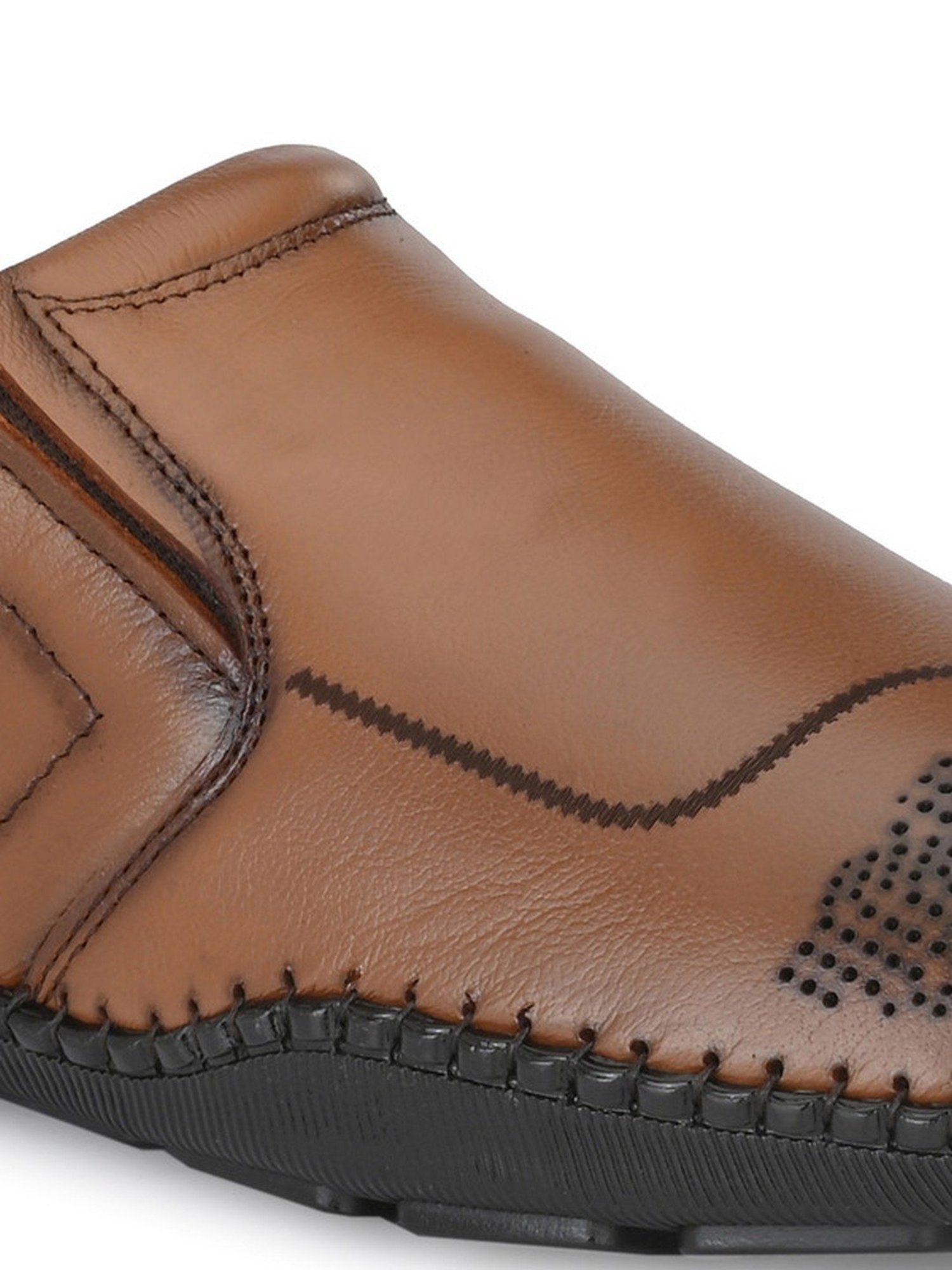 Shences Men's Tan Casual Loafers