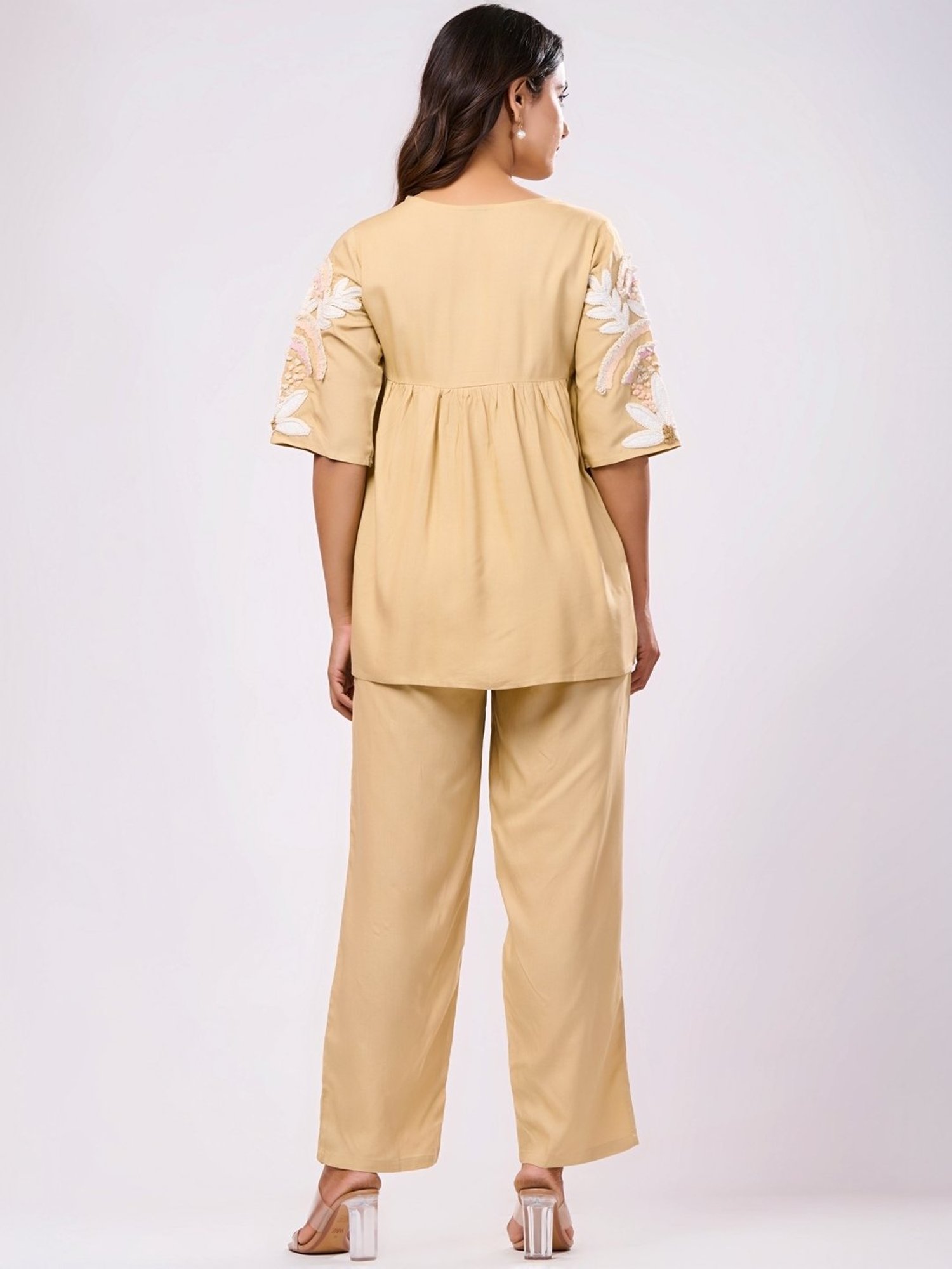 Melon by PlusS Blue Printed Shirt Pant Set