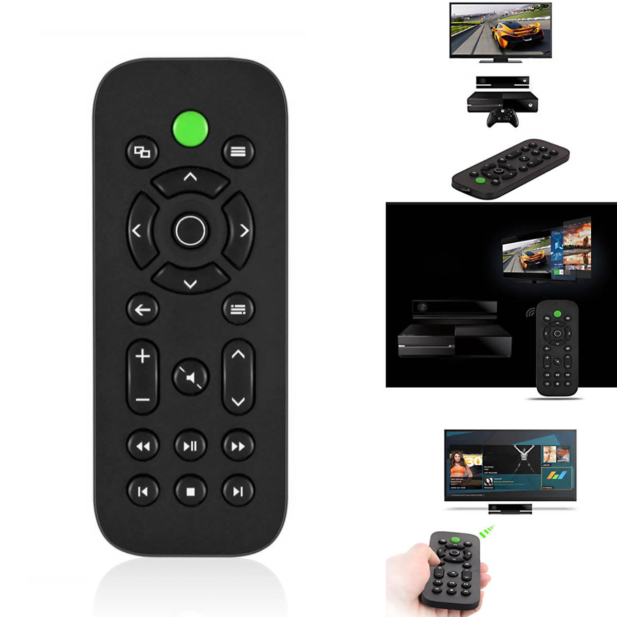 Media Remote Control for Microsoft Xbox One Console Media Remote Control for Microsoft XBOX ONE Black