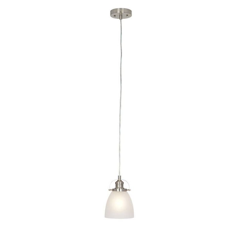 8.5" One Light Mini Pendant Brushed Nickel - Cresswell Lighting