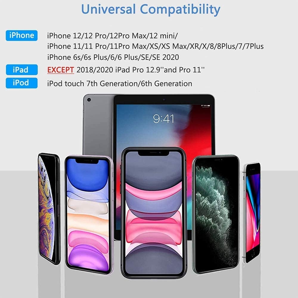 [Apple MFi Certified] Lightning to HDMI Adapter Lightning to Digital AV Adapter 1080p Sync Screen HDMI Connector Cable Compatible with iPhone 12/11/SE/XS/XR/X/8 7 iPad to HDTV Projector Monitor