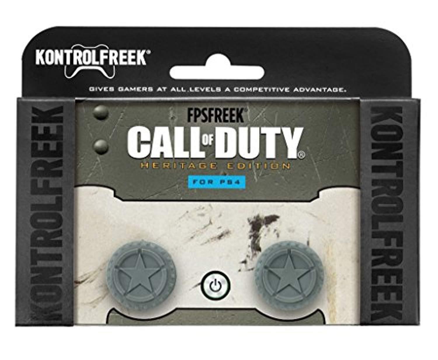 kontrolfreek fps freek call of duty wwii heritage edition for playstation 4 (ps4) controller | performance thumbsticks | 2 mid-
