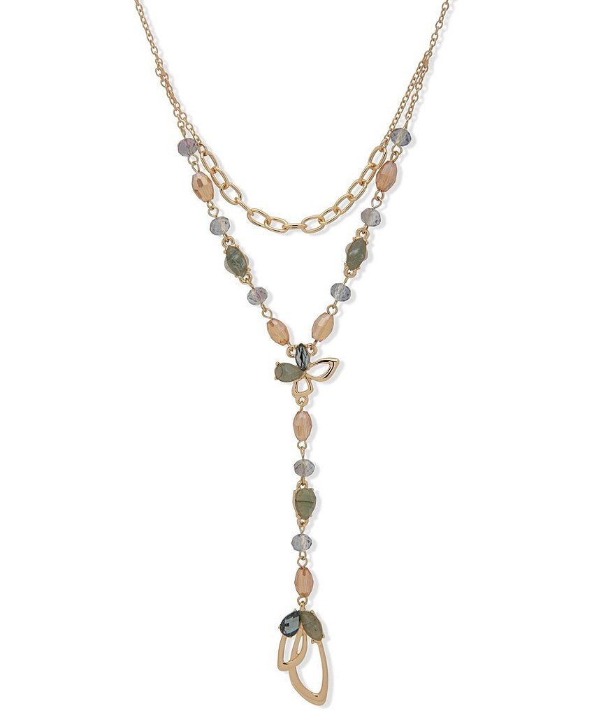 Anne Klein Stone Y Necklace