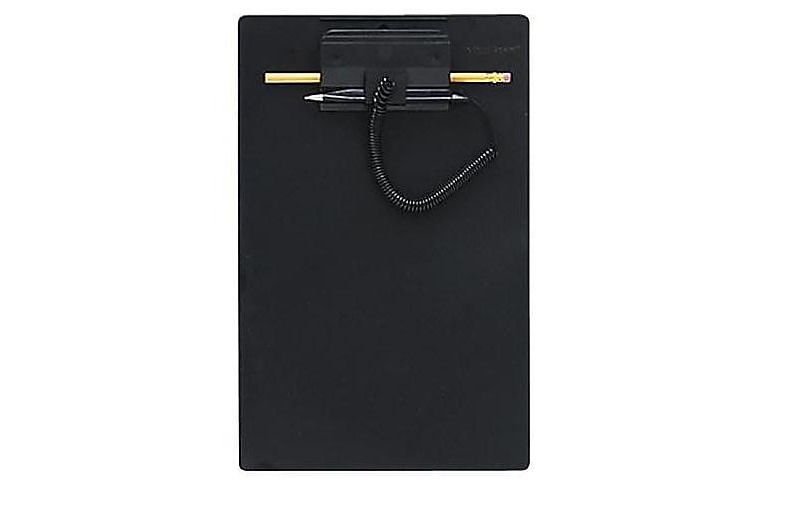 Mmf Industries Clipboard w/ Coil Pen Refillable Pen 8-1/2"x11" Black 258470004