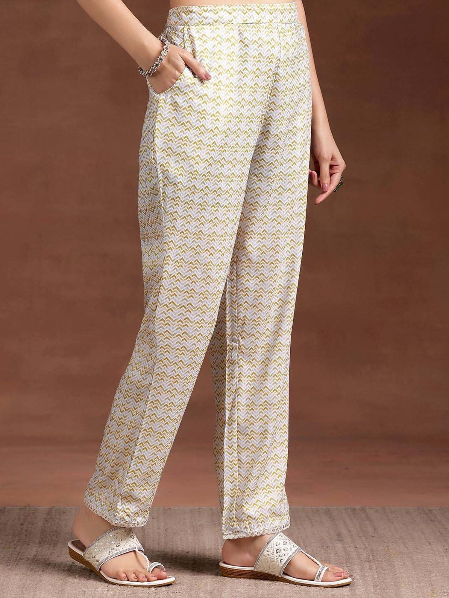 Libas Beige Embroidered Kurta Palazzo Set With Dupatta