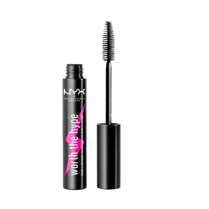 NYX Professional Makeup Worth The Hype Volumizing & Lengthening Mascara Black - 0.23 fl oz