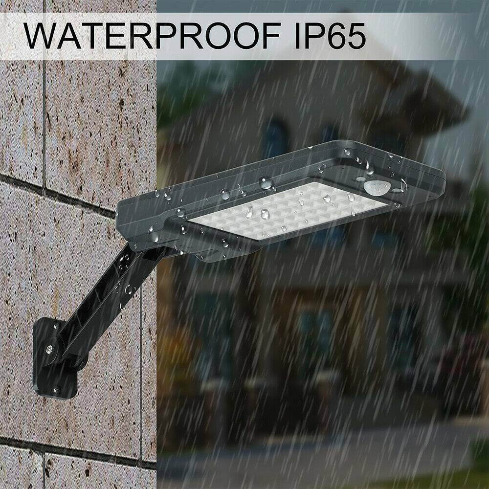 Radar PIR Motion Sensor Wall Garden Lamp  LED Solar Power Street Light 60W