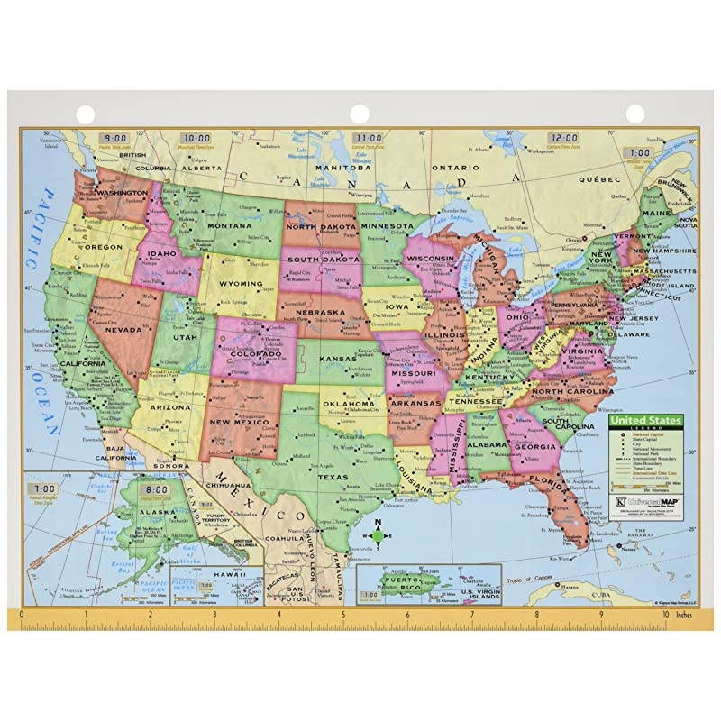 s United StatesWorld Notebook Map